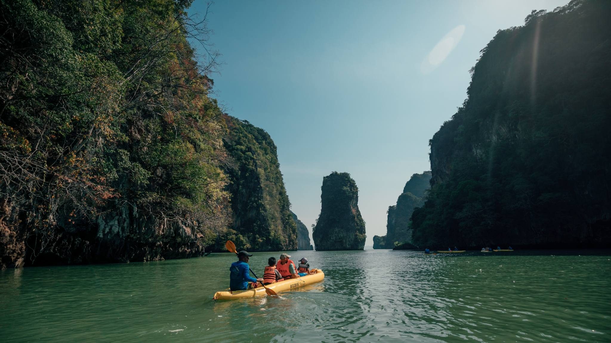 Exploring a sea cave inside Phang Nga Bay’s